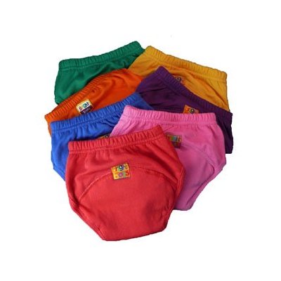 upto approx 24months Girl Bright Bots Washable Potty Training Pants with PUL Lining 4pk Medium