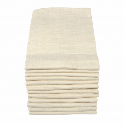unbleach pure cotton muslin squares 12 pack stack