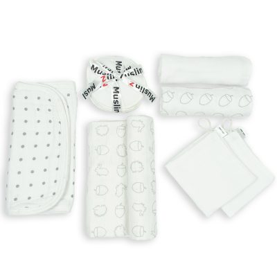 MuslinZ Maternity Bag Set - Grey Spot