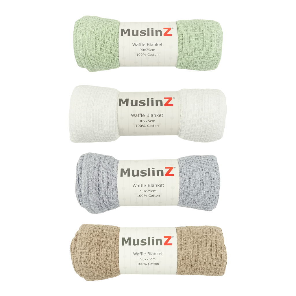 Newborn Baby Cellular Blanket Cotton Waffle Blanket MuslinZ
