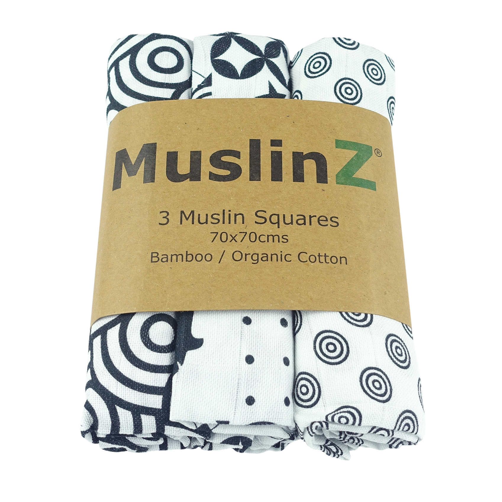 MuslinZ 3PK Luxury Baby Sensory