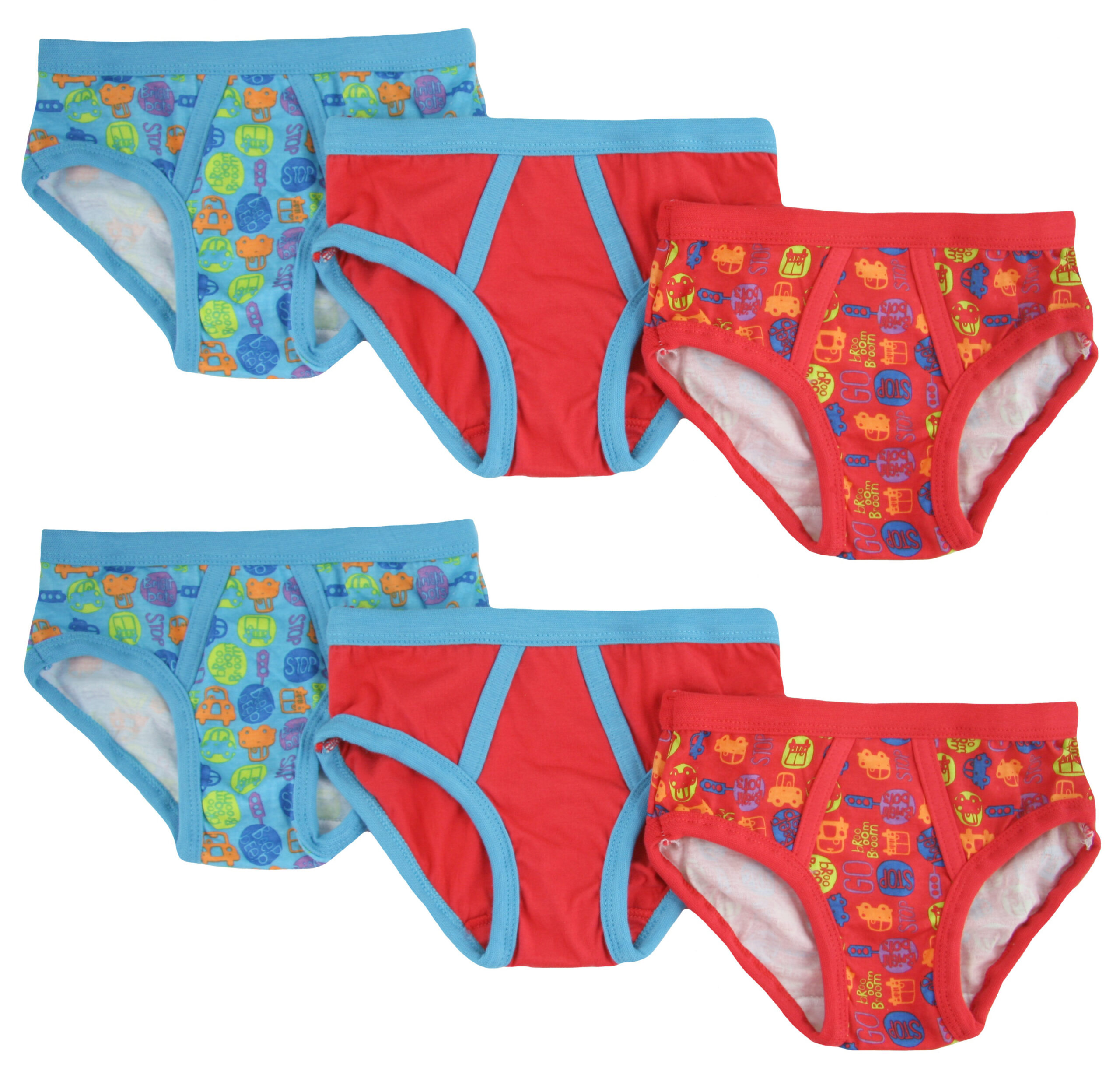 Bright Bots 6PK Boys Briefs Pants Underwear